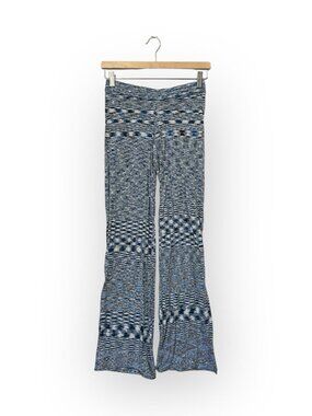Minnie Rose for Intermix Blue Flared Pants Size Xs Extra Small
